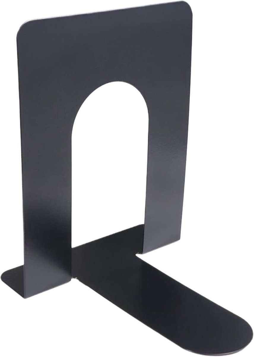 Bookends - Metal - Iron Bookshelves - Can be used to support books and organize your desk - 130mm * 150mm * 165mm - Black — image 2