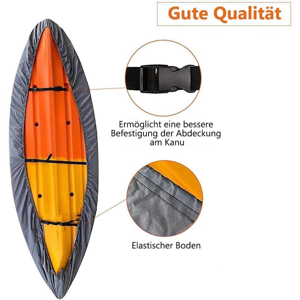 420D Waterproof Kayak Canoe SUP Cover, Universal Outdoor Boat Cover with Dust and UV Protection, 420D(L) — image 4