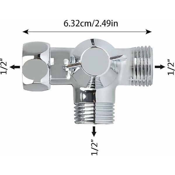 Solid Brass 3-way valve — image 2
