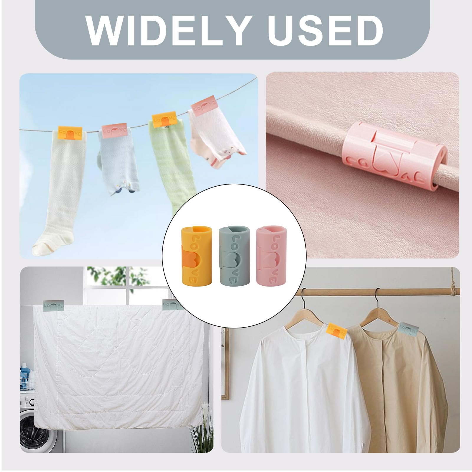 30 Pieces Non-Slip Clothes Pegs for Laundry, Hangers and Clotheslines, Windproof Clips for Trousers, Socks and Delicate, Assorted Colours — image 4