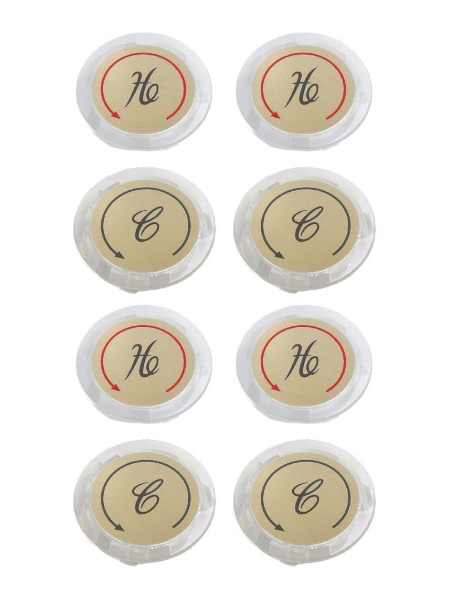 8Pcs Faucet Index Buttons Hot And Cold Sink Shower Knobs Handle Sign Stickers Smile Home ā image 5