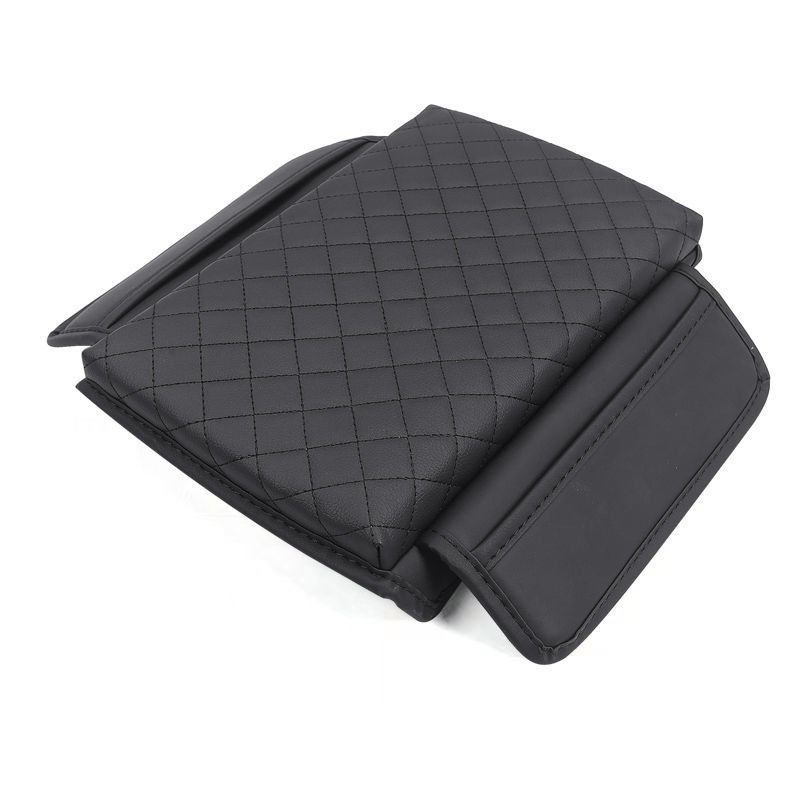 Armrest cover, center console pad, PU leather armrest, seat box cover with pocket storage bag, armrest box pad, car interior