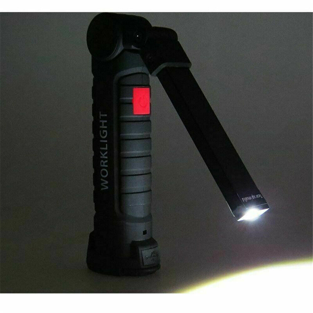 Portable COB LED Work Light Car Garage Mechanic USB Rechargeable Torch Lamp AU — image 2