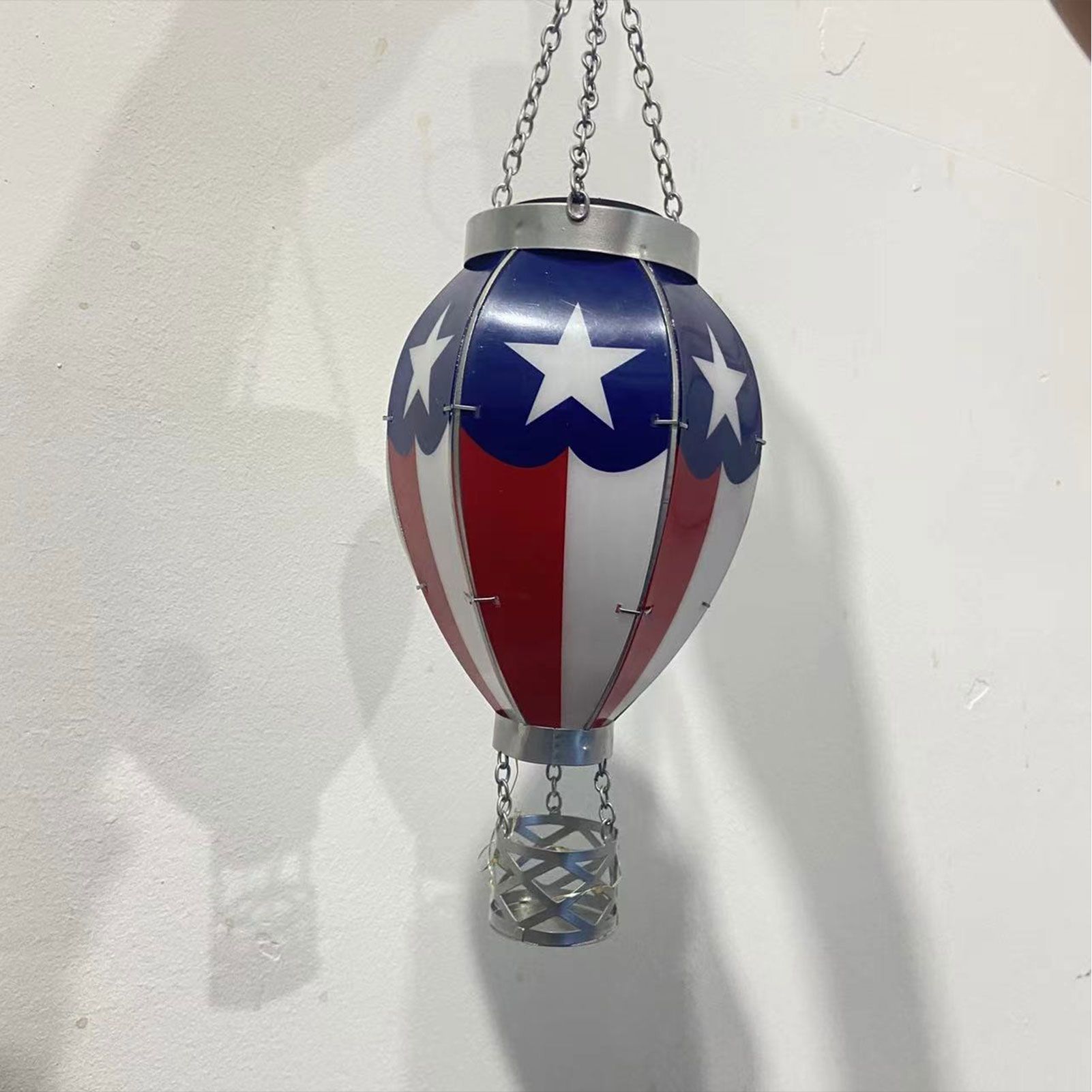 LED Solar Hot Air Balloon Lamp Garden Hanging Night Light for Outdoor Home Party Decor โ image 2