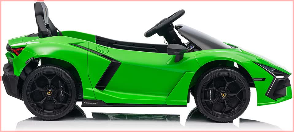 Lamborghini Revuelto Licensed Ride on 12V Remote Control Power Battery Car With Scissor door โ Green โ image 4