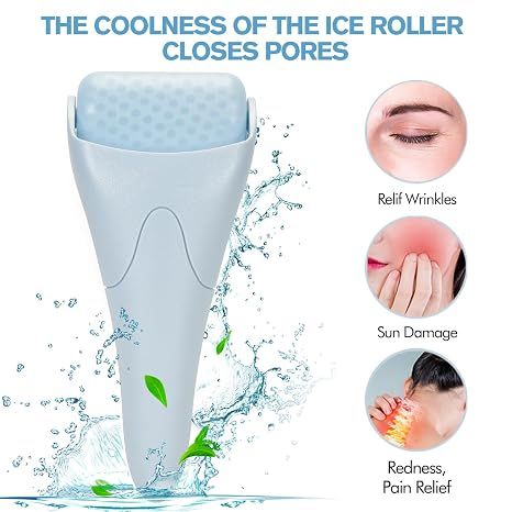 Ice Roller for Face,Eyes,Women Gifts Idea,Therapeutic Cooling to Tighten Brighten Complexion and Reduce Wrinkles,Massager Under Eye Puffiness,Migraine and Pain โ image 3