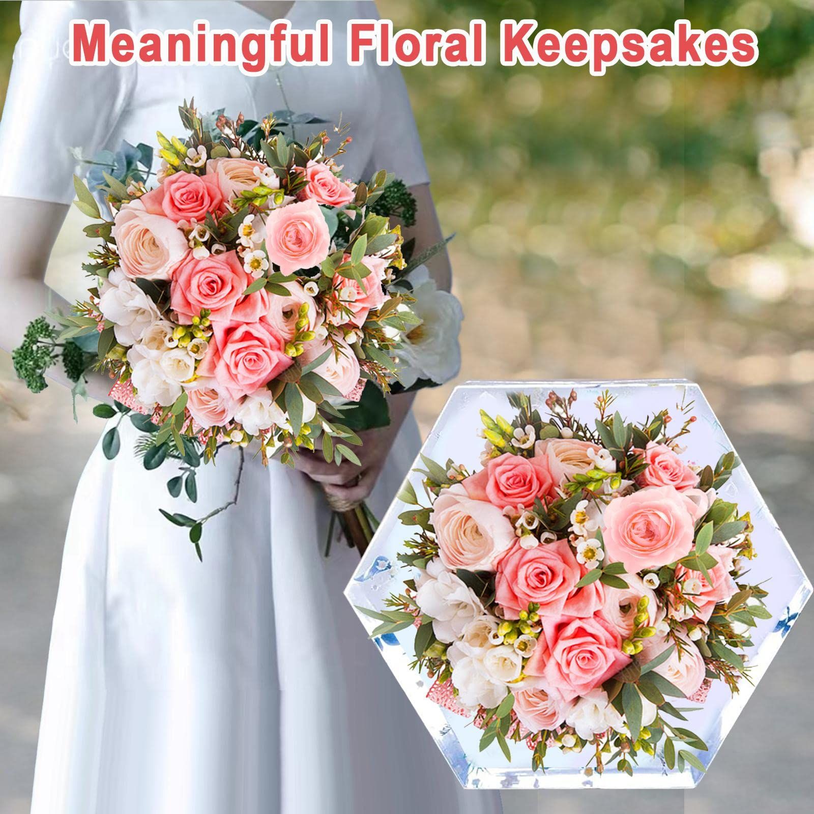 Large Resin Silicone Mould Hexagon Silicone Mold Epoxy Resin Crystals Silicone Moulds for Flowers Preservation, Resin Casting, DIY Wedding, Home Decoration โ image 5