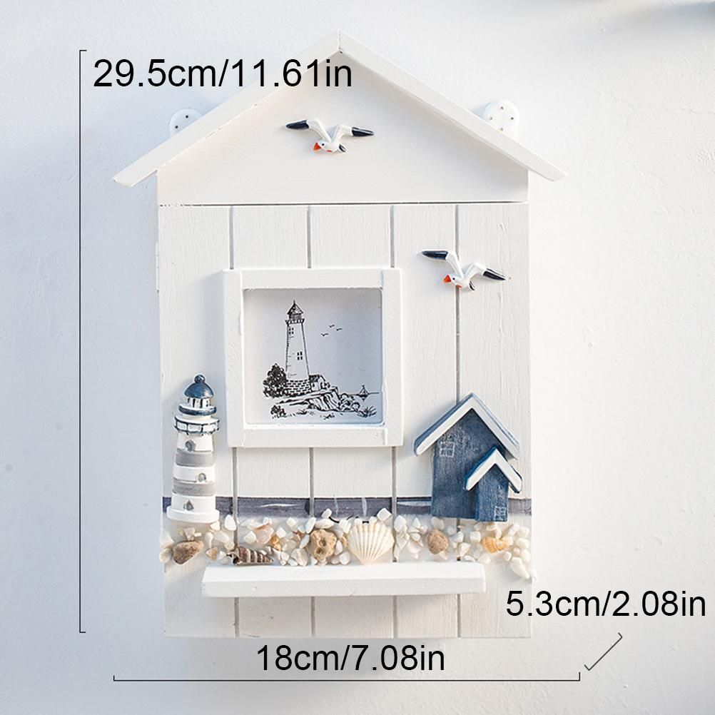 Wood Keys Box Wall Mounted Sundries Holders Practical Convenient Key Holder Storage Box Cabinet โ image 2