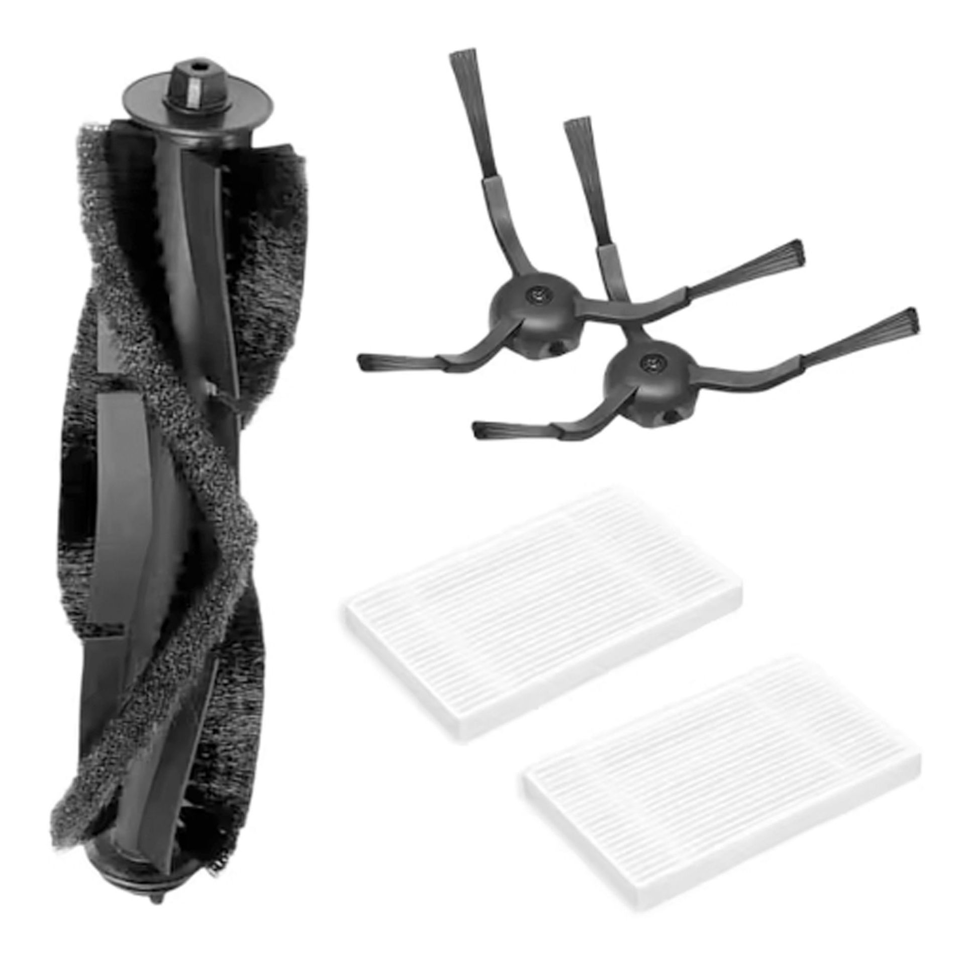 Replacement Accessory Kit Compatible with Tapo RV30 Series - 1 Main Brush + 2 Side Brushes + 2 Filters - 5-Piece Set for Robot Vacuum