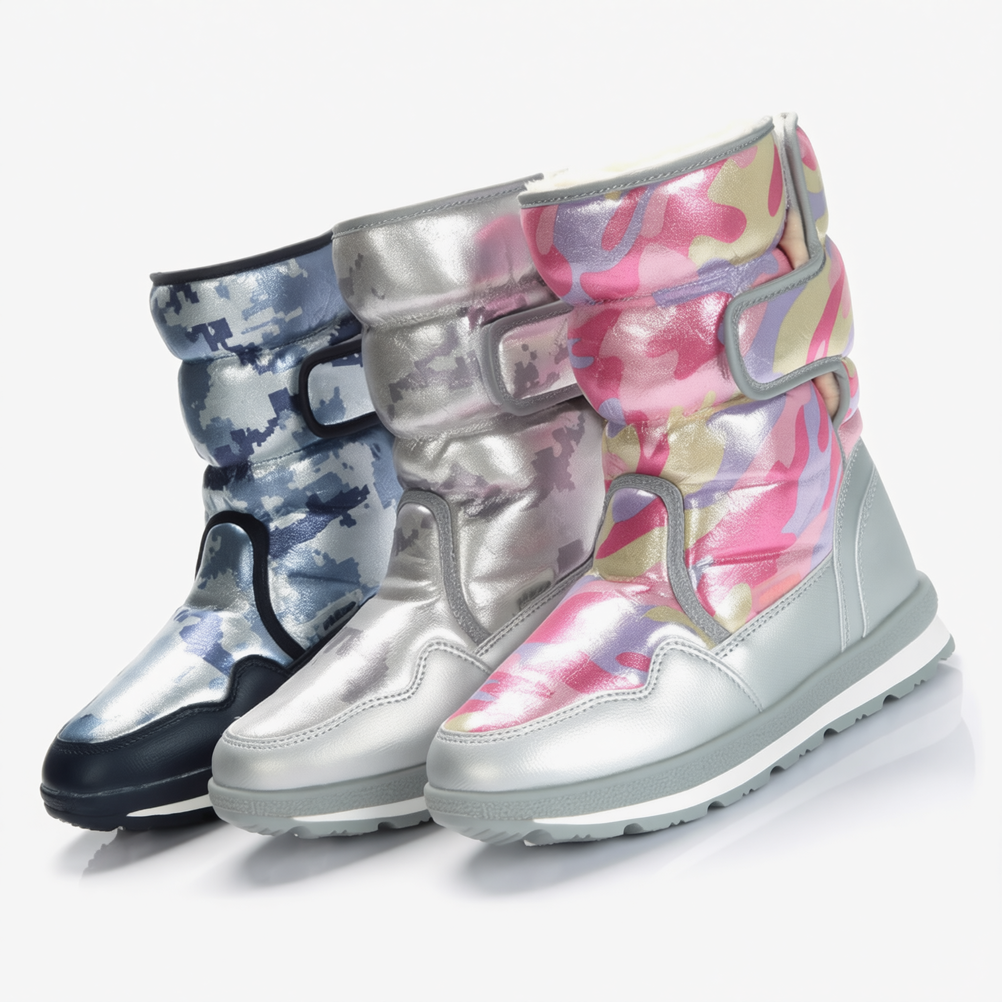 Phibee Kids Snow Boots Anti-Slip Warm M904 silver gray 28 โ image 4