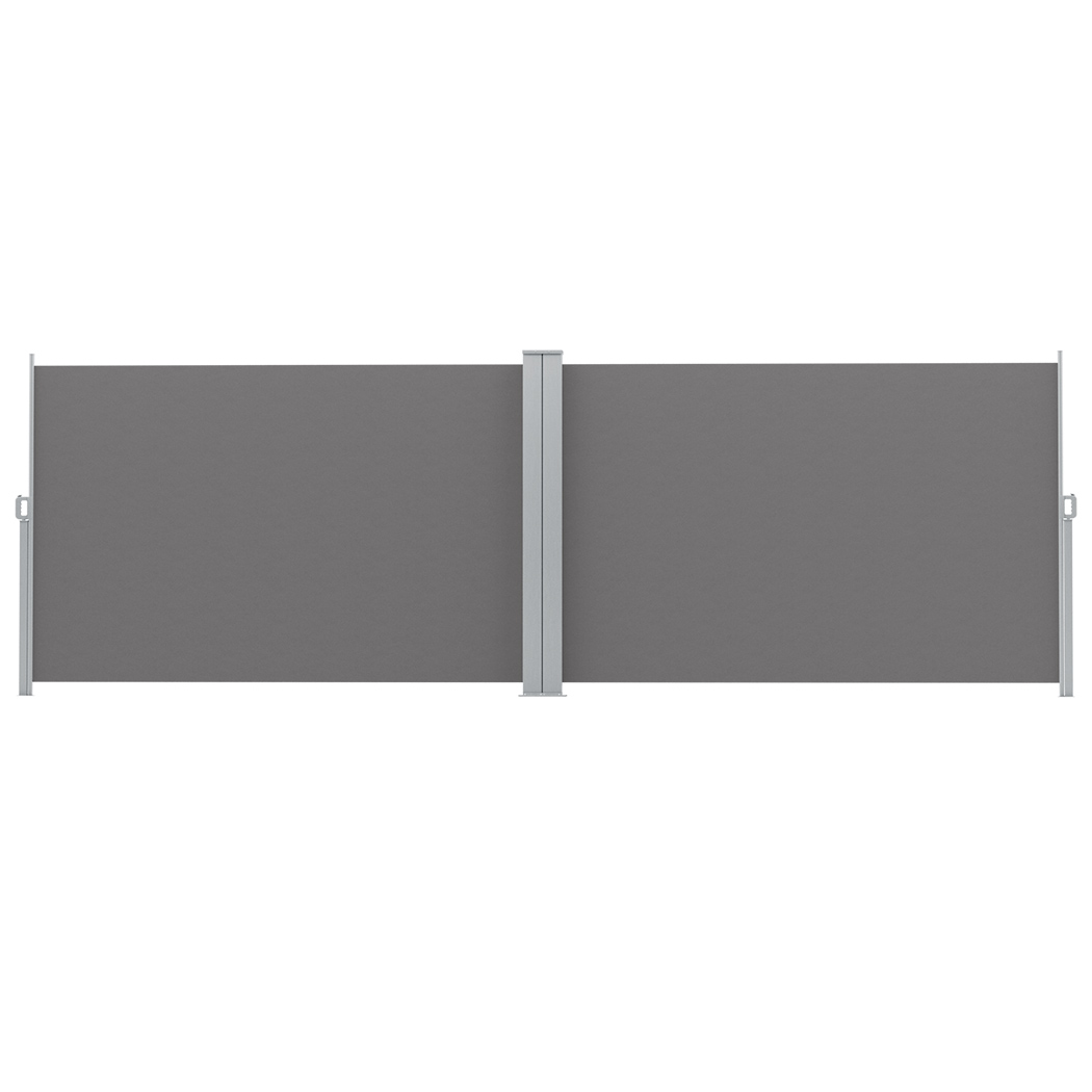 Instahut Side Awning Sun Shade Outdoor Retractable Privacy Screen 1.8 × 6M Grey — image 3