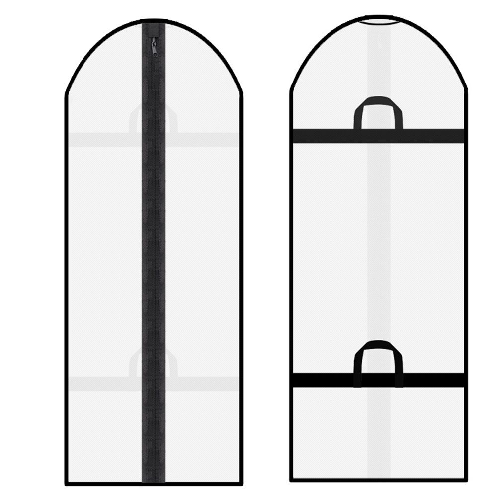 2pcs Clothing bag for hanging clothes, clothing bag for storing in the closet, white suit cover dust bag, jacket (white)