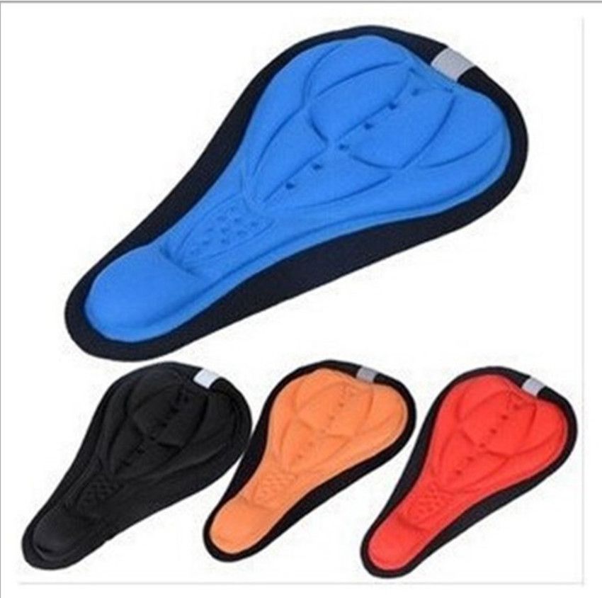4pcs 3D Padded Cycling Bicycle Bike Saddle Seat Cover Cushion Sponge Foam Comfortable saddles Mat Bicycle Accessory โ image 2