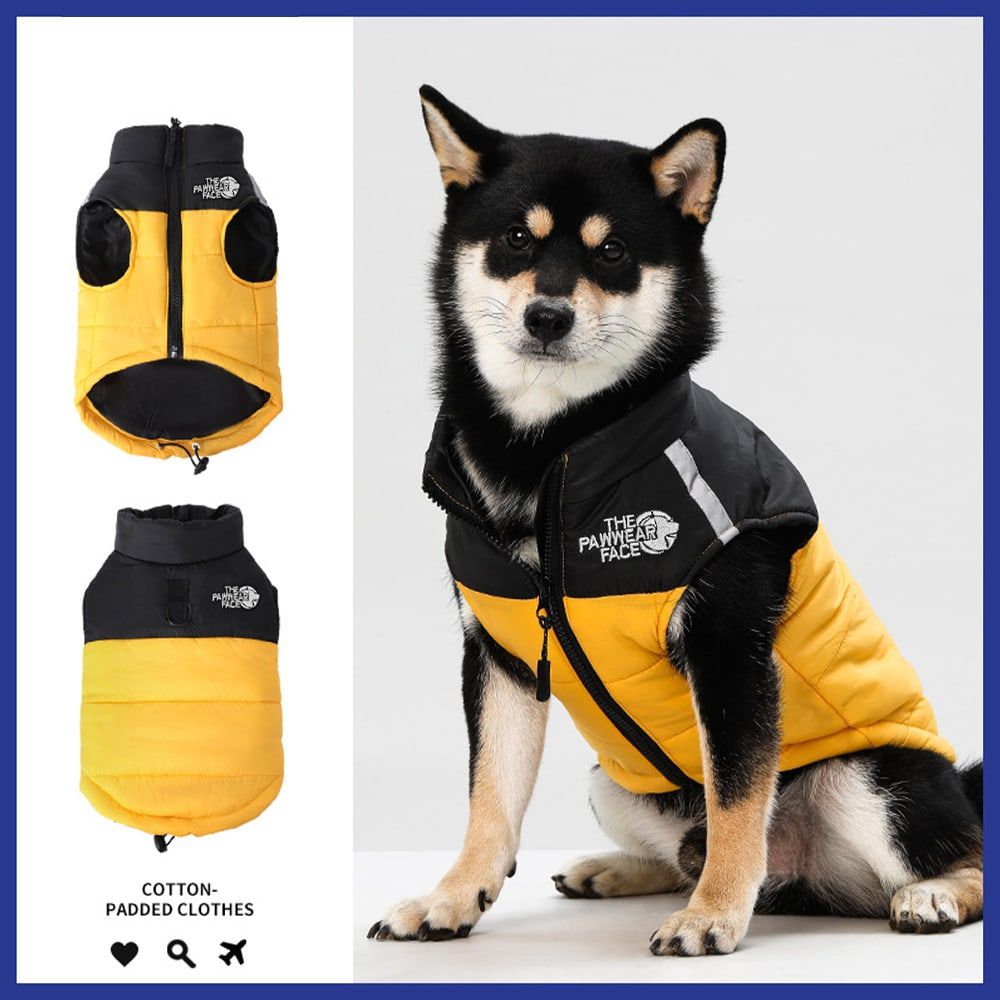 Keep Your Pup Cozy and Visible This Winter – Waterproof, Insulated Dog Coat with Reflective Strips, Front Zipper, D-Ring Leash Attachment, and Adjustable Fit — image 2