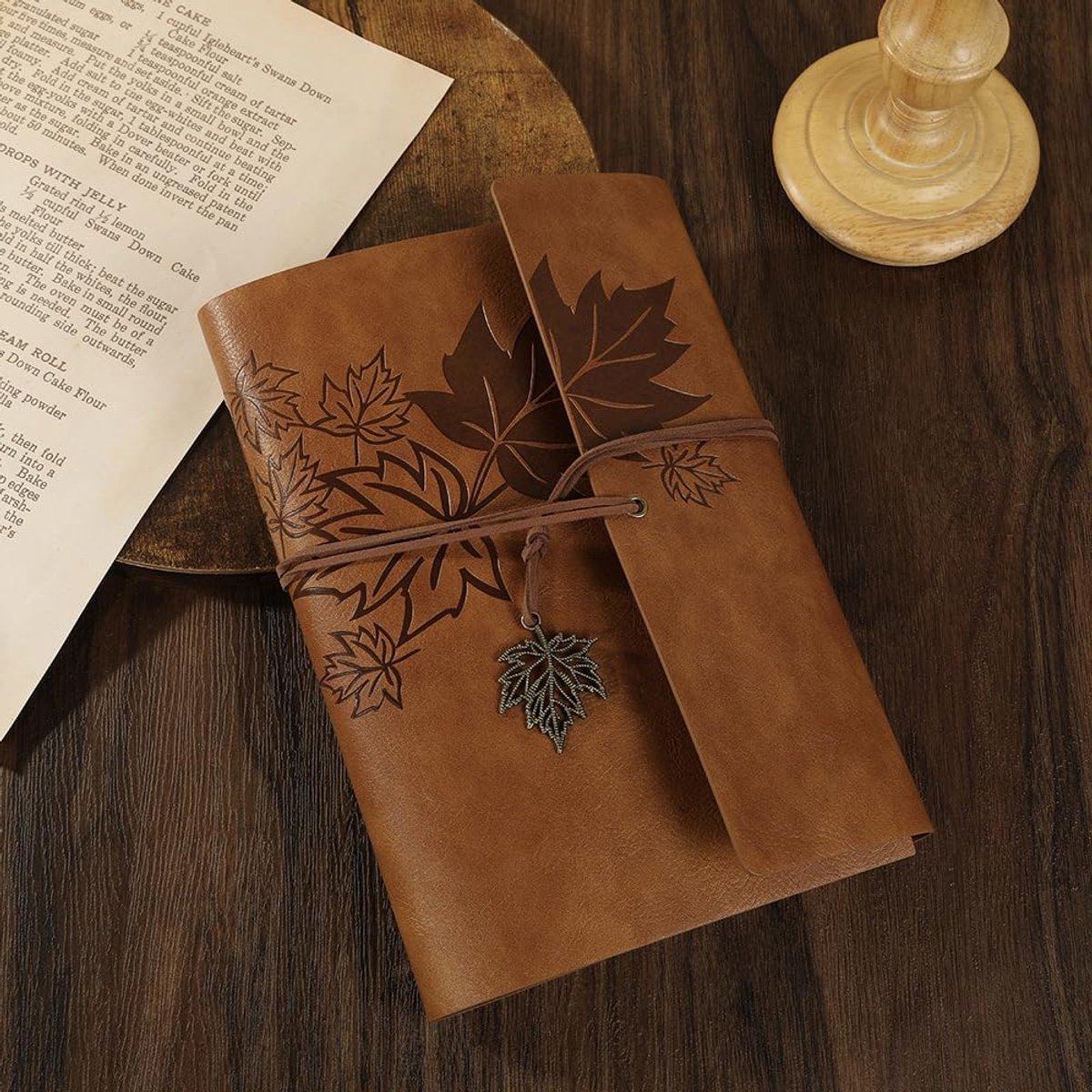 Notebook - Unisex Journal - Leather Sketchbook - Classic Spiral Binding - Travel Journal - Includes Unprinted Kraft Paper - Replaceable Inserts, Ideal Gift โ image 3