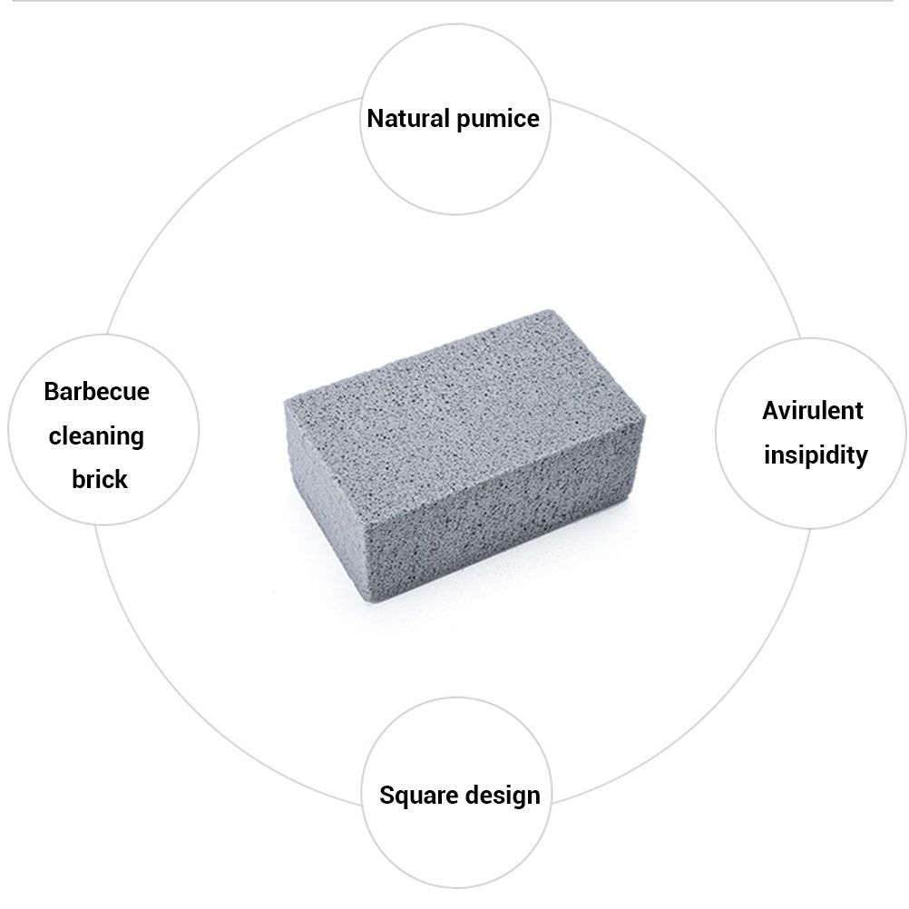 4Pcs Grill Cleaning Bricks Blocks Reusable Descaling Cleaning Pumice Stones for Removing Stains BBQ Cleaning — image 3