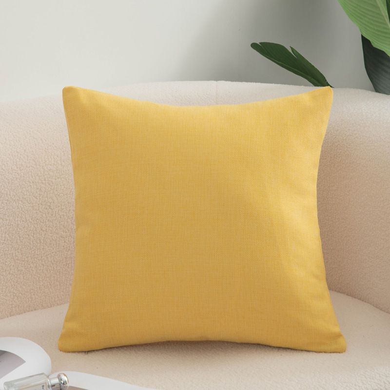 Shengdu Solid Color Polyester Pillow Case 40x40cm csmm bright yellow 55*55cm single pillowcase