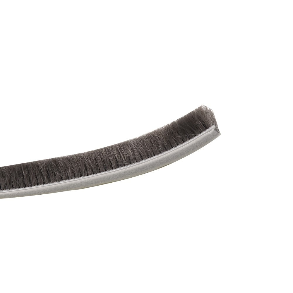 Decor Bottom Bristle Pile Seal Film Door Draught Excluder Brush Weather Strip 10M 5/9/15/23Mm Diy Home High Quality White 9×5Mm 9×23Mm Grey — image 4