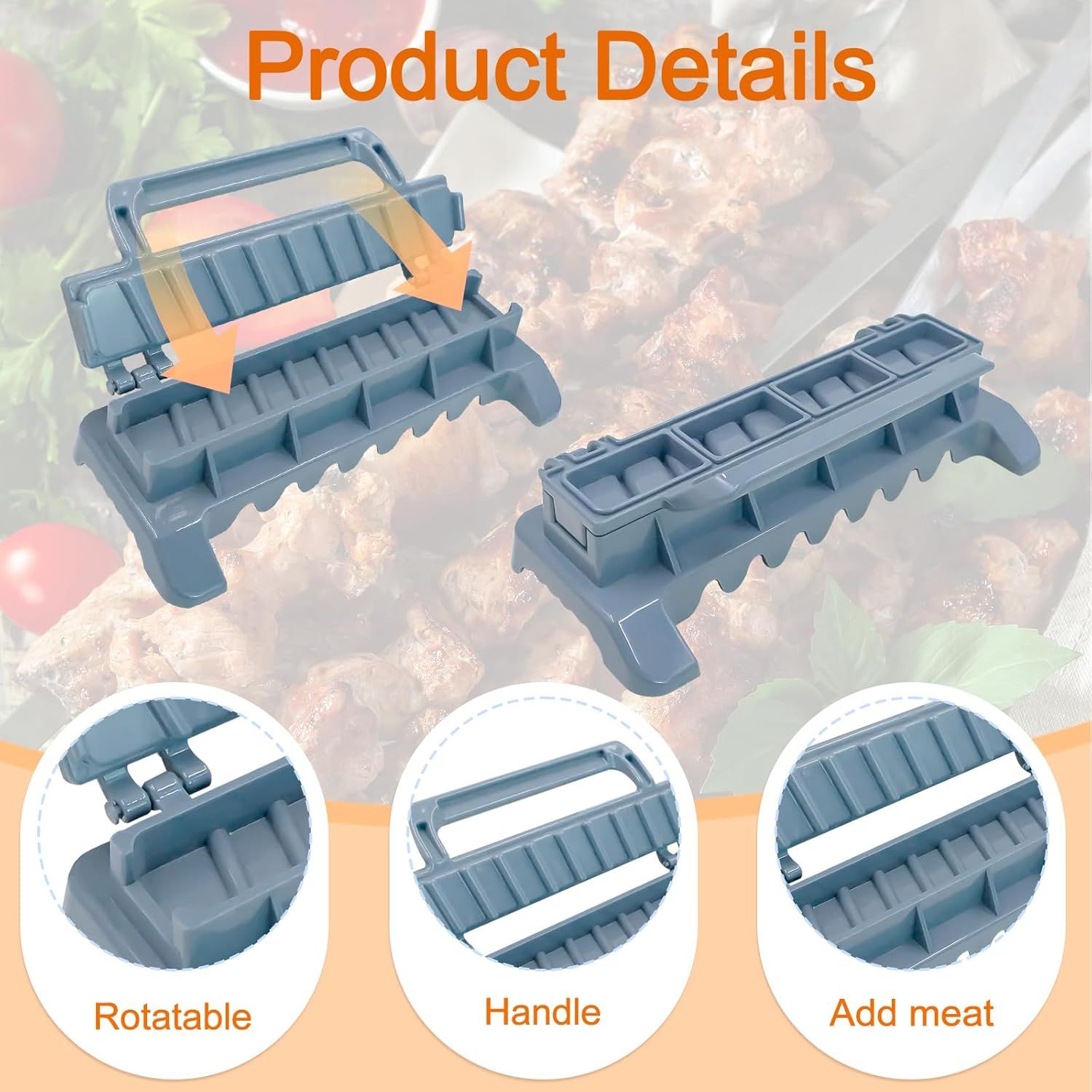 Portable Kebab Maker Shaping Machine for Grilling — image 3