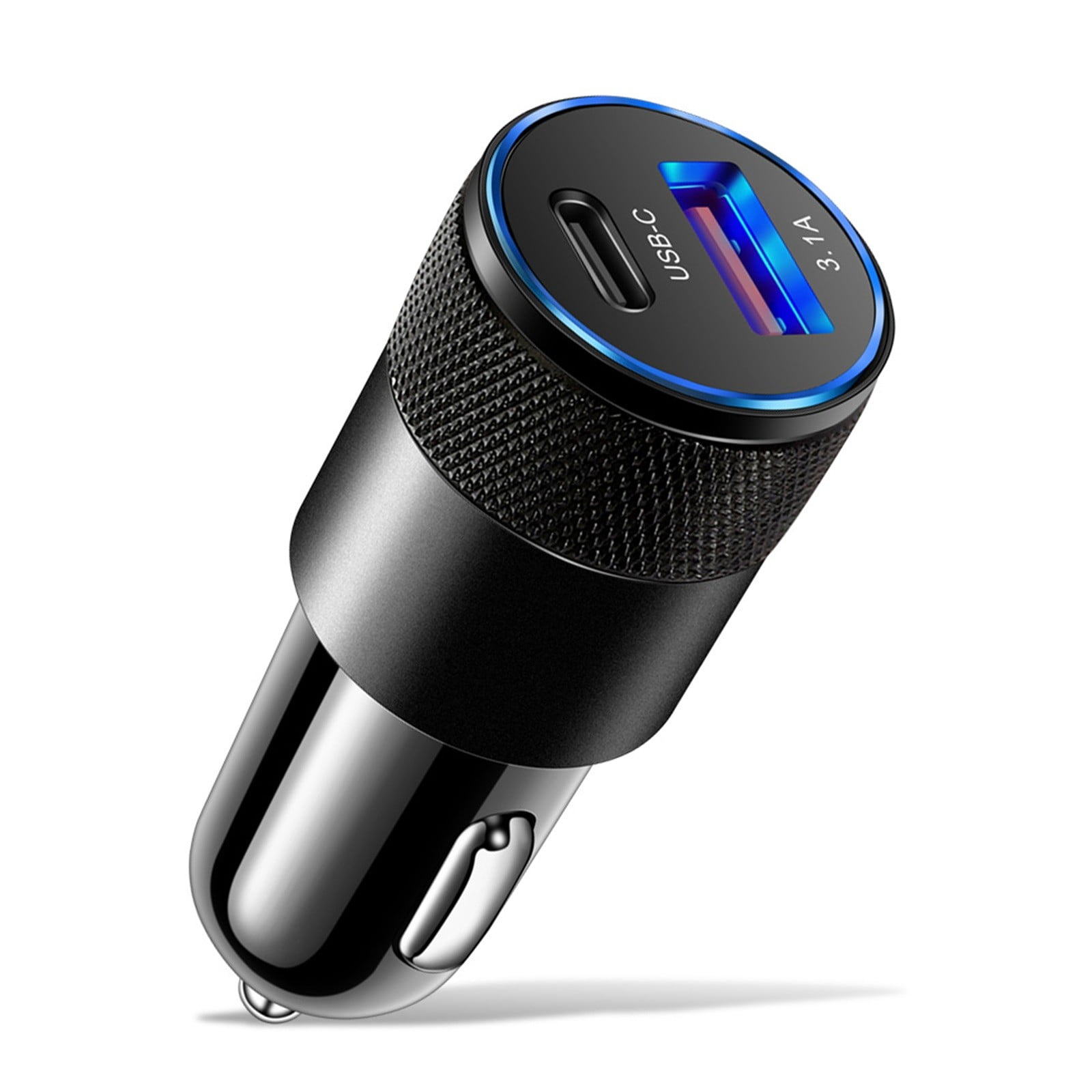15W PD USB Car Charger, USB Type C Fast Power Charging Block, USB and PD Type-C Dual Interfaces, Plug Lighter Adapter, Car Charger Charging Adapter, for Daily