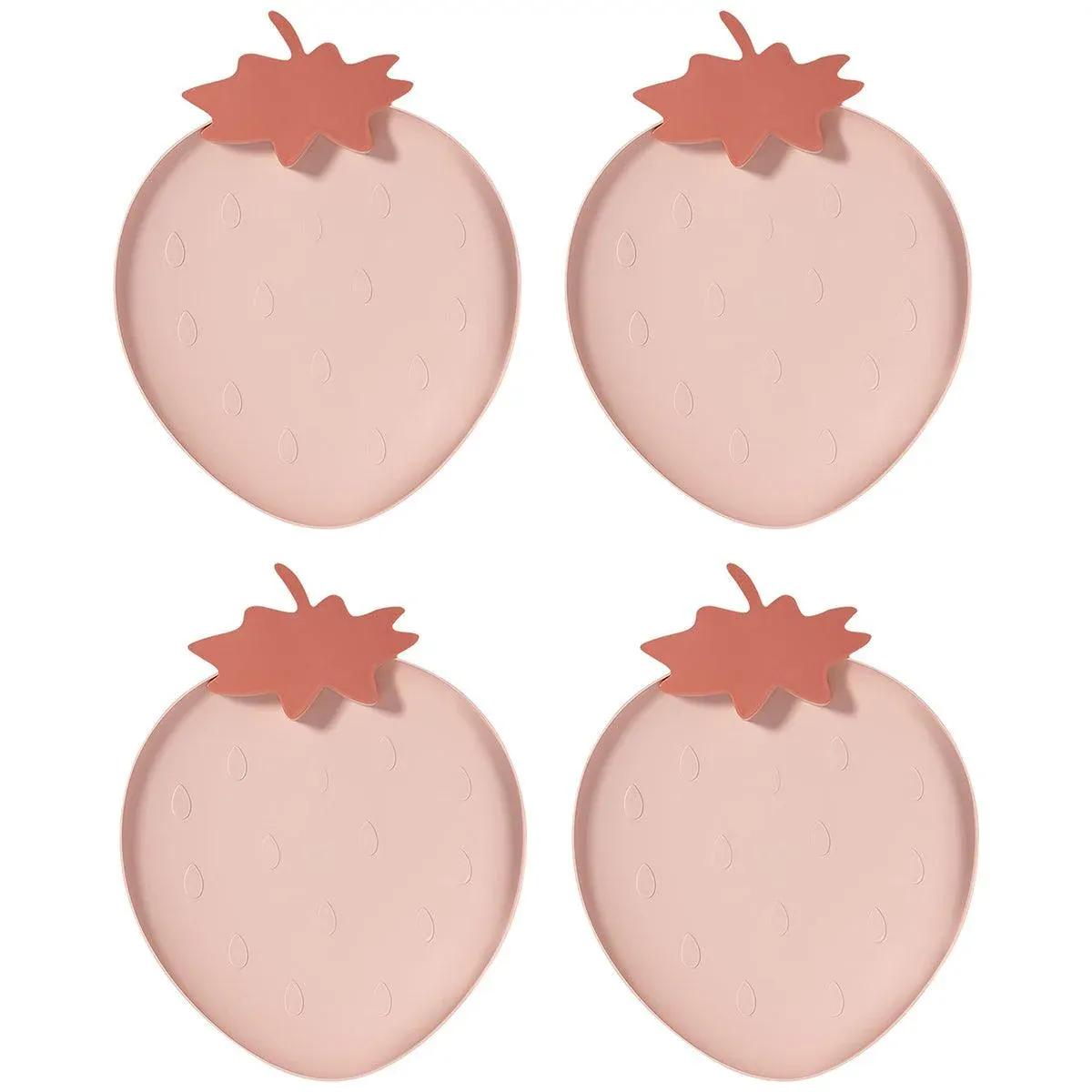 4pcs Fruit Plate Set for Home Living Room Snacks Candy Tray Decorative Use — image 2