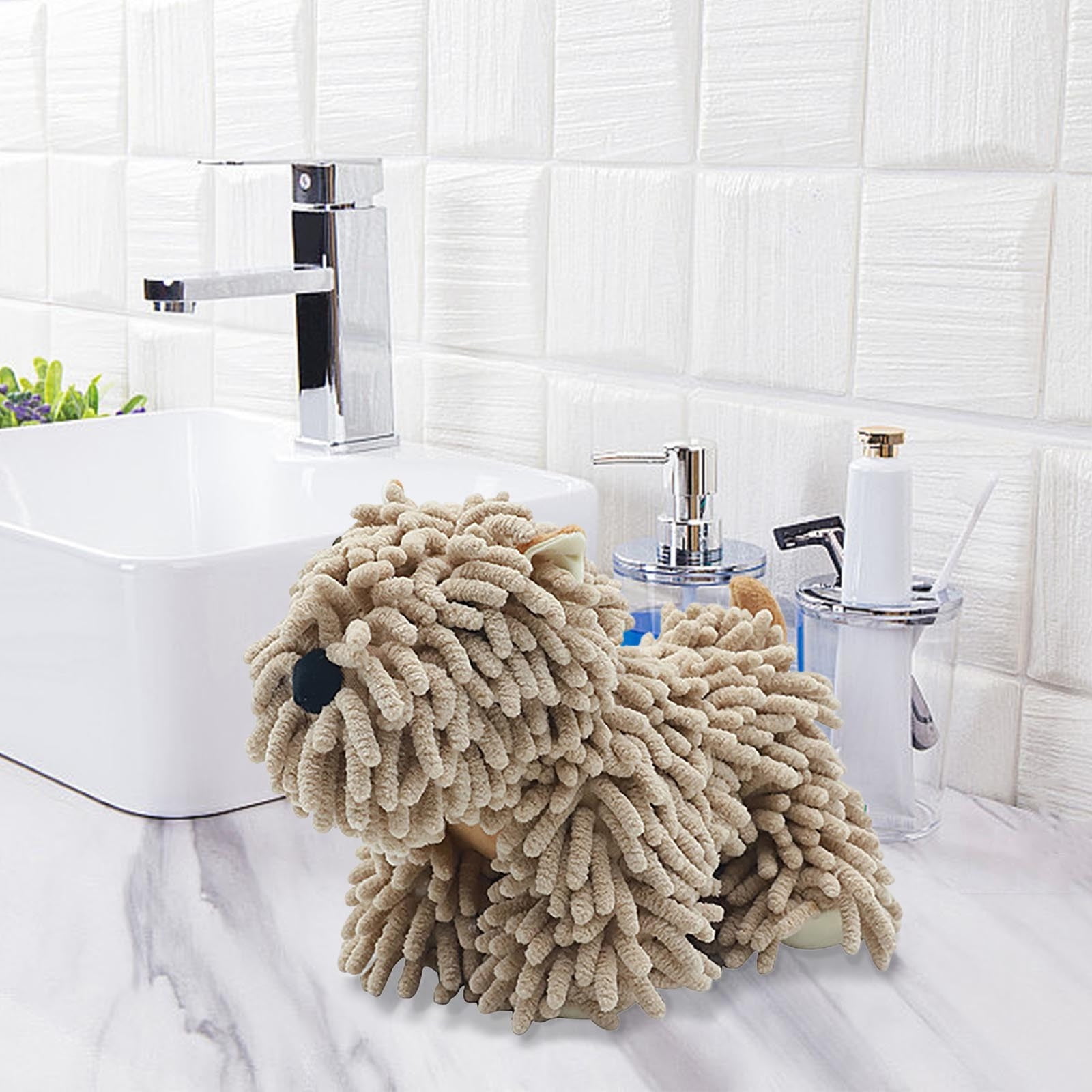 Hangable Towels Cute Dog Hand Towels, Highly Absorbent Kitchen Towels Soft Thicker Hand Towels for Bathroom Funny Cartoon Gifts for Women Kitchen Bathroom โ image 4