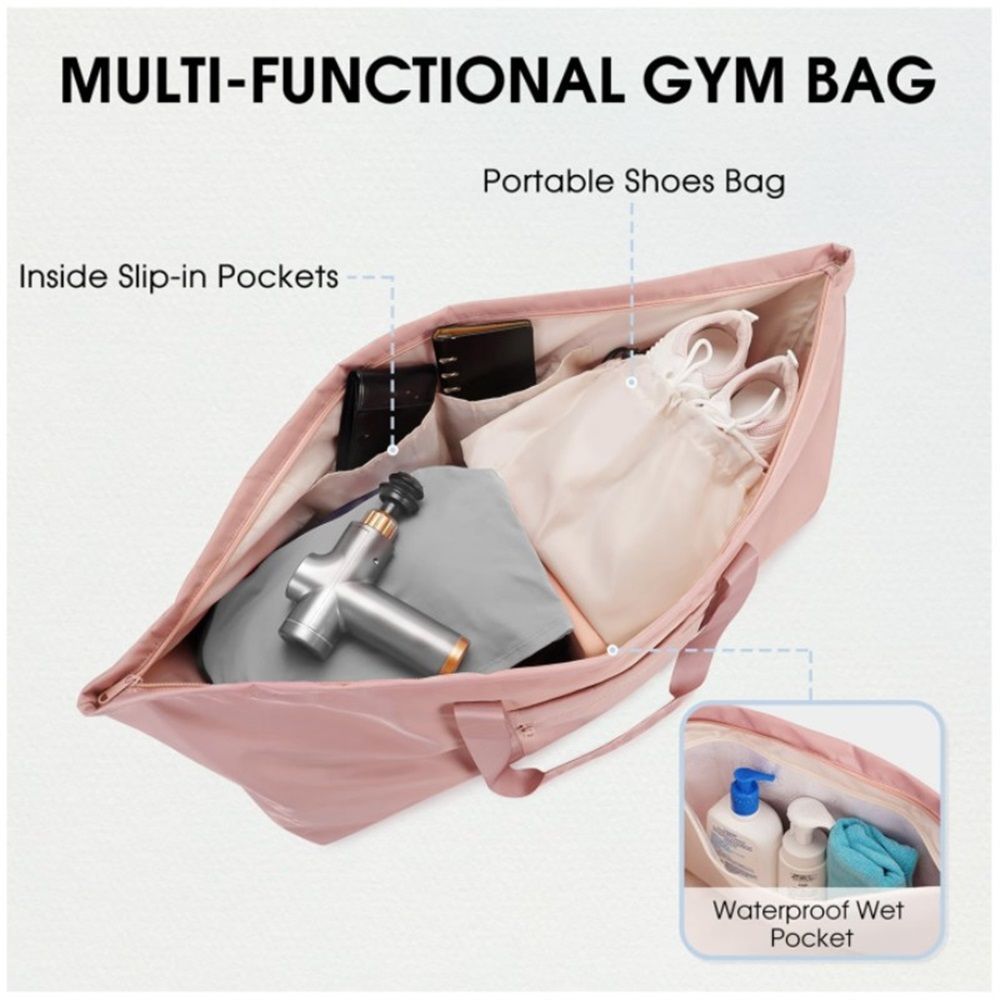 Yoga mat bag, women's Pilates exercise handbag, women's and men's exercise equipment accessories(pink) — image 3