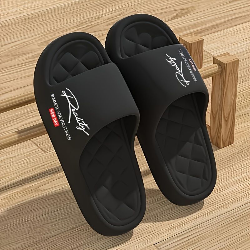 EVA One-Step-On Slippers - All-Season Unisex Design - Black - Size 9(AU9/EU42) โ image 5
