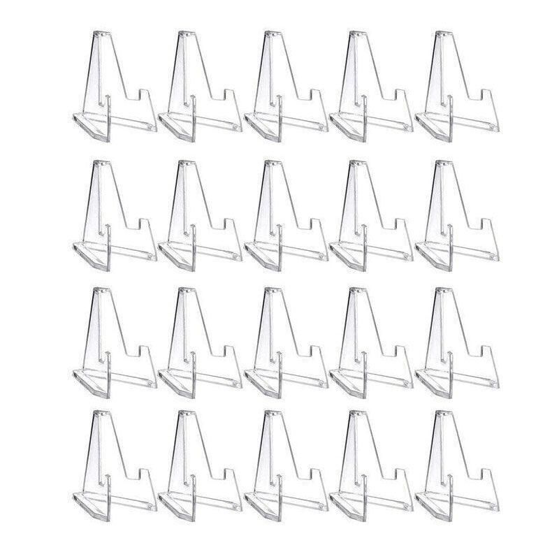 20Pcs Acrylic Clear Stand For Trading Card Psa Pokemon Card Holders Small Stand — image 2