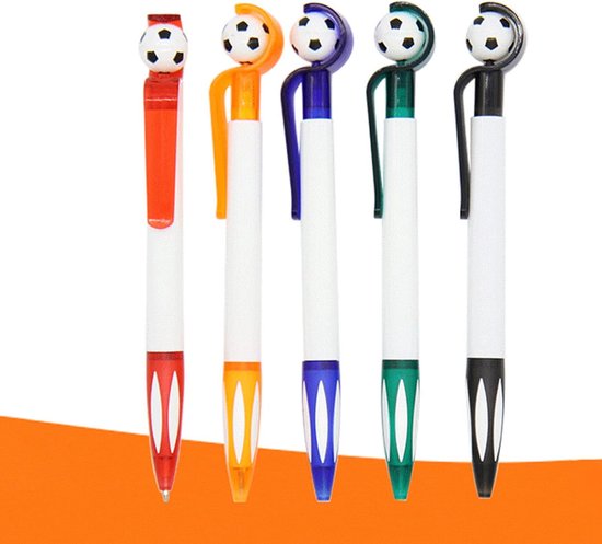 5-Pack Football Ballpoint Pens - Retractable & Non-Slip Grip - 1.0mm Black Ink for Smooth Writing โ image 6