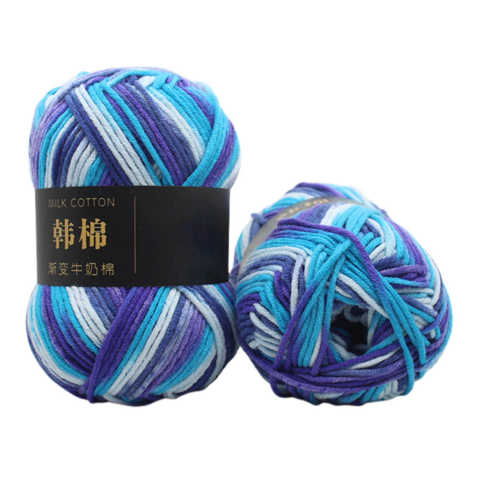 Cotton Yarn - Multicolor Rainbows Yarn,50 gram Skeins,26 Colors Available,7 Strands Of Combed Milk Cotton Crocheting Yarn for Knitting,Crochet,Weaving,Arts & — image 2
