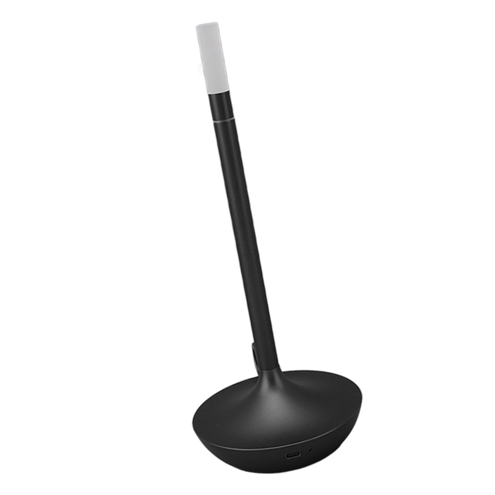 Cordless Table Lamp Innovative Candle Shape 3 Levels Brightness Dimmable Rechargeable LED Desk Lamp Black — image 3