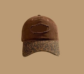 Color‑Block Leopard Print Baseball Cap, Adjustable 56‑58cm, Christmas & Halloween Street‑style Party Headwear, Trendy Casual Hat, Thoughtful Holiday Gift