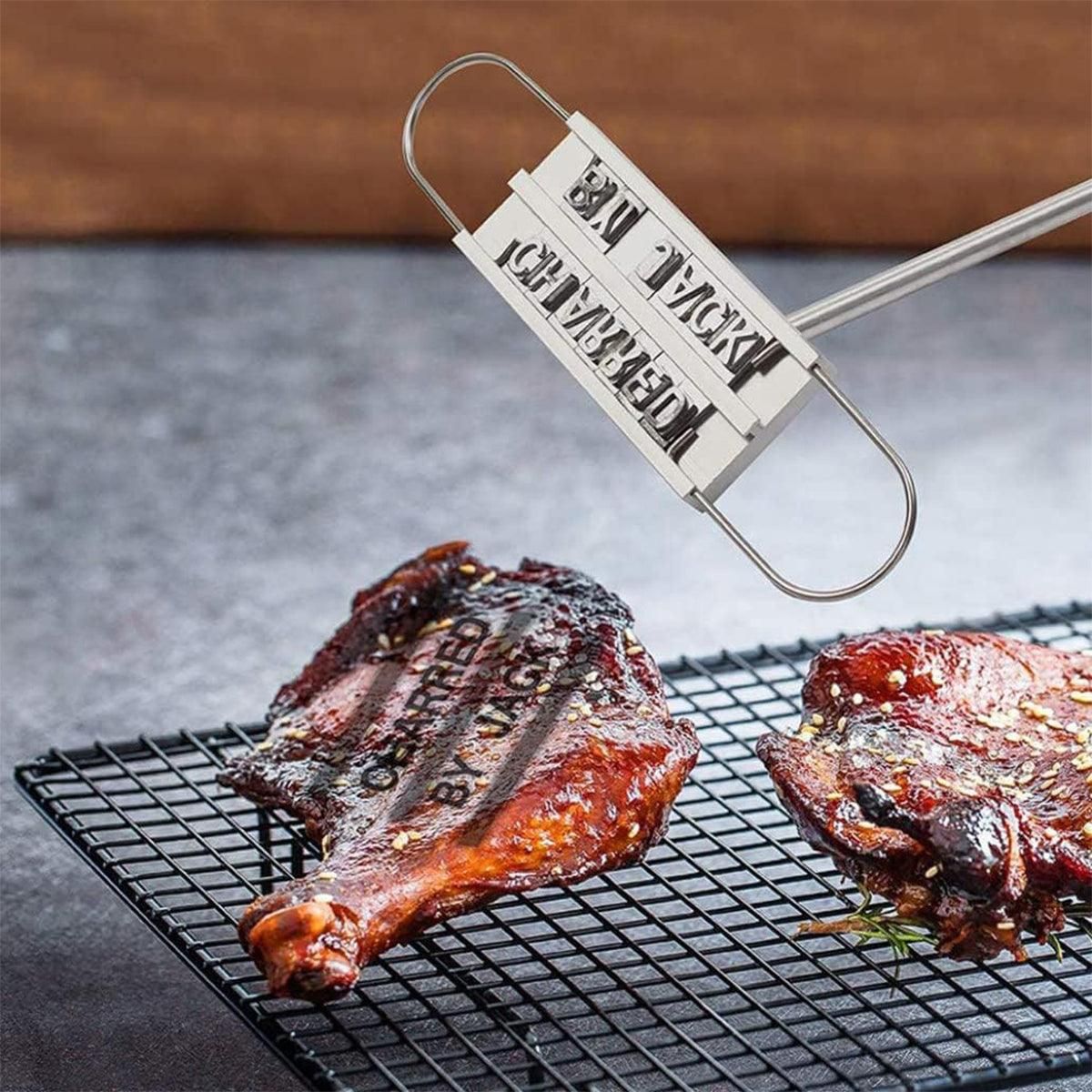 Alphabet Fire Branding Barbecue Grill Tool Custom Branding Iron for BBQ Meat — image 4