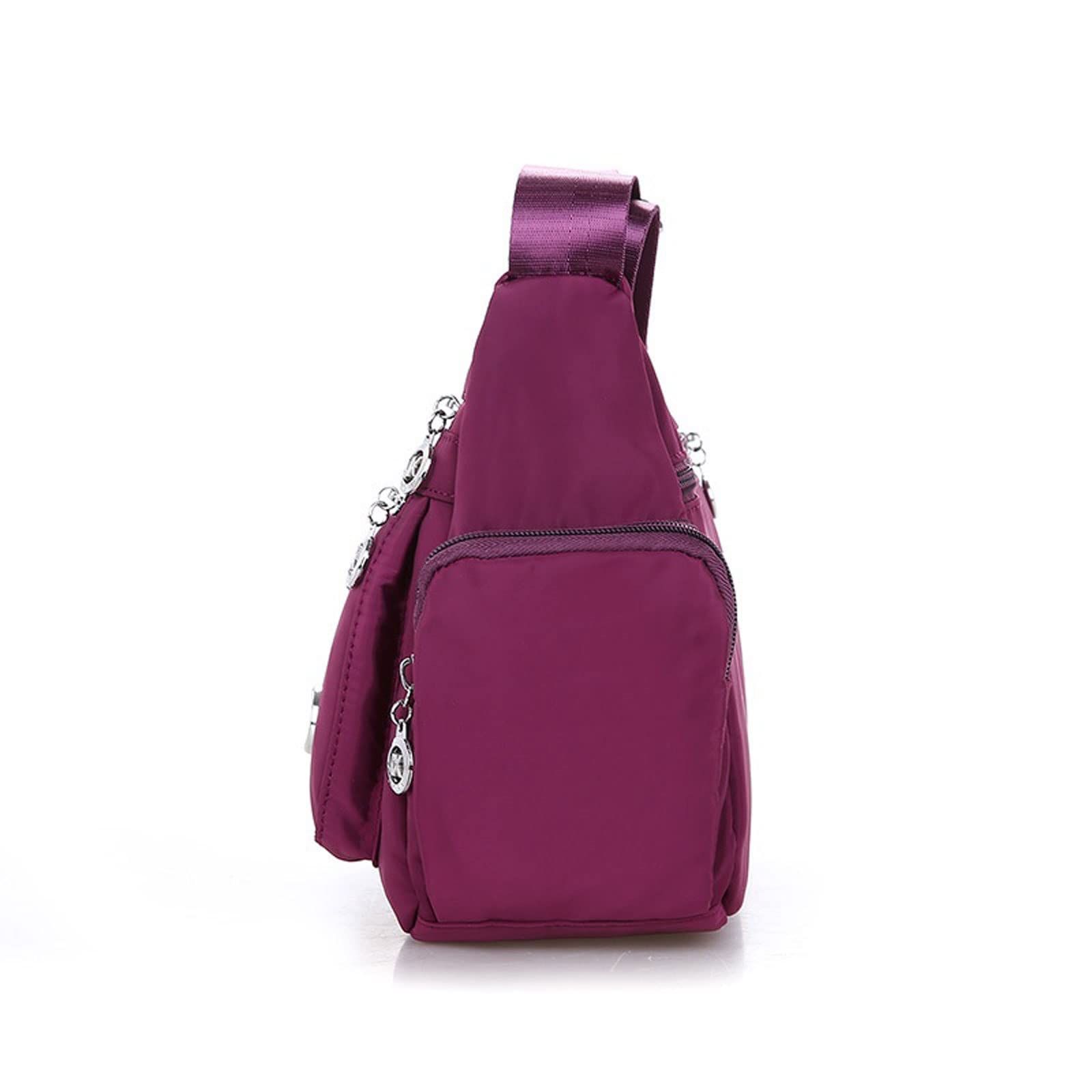 Crossbody Bag for Women Nylon Shoulder Purse Roomy Large Capacity Travel Purse Lightweight Messenger Satchel — image 2