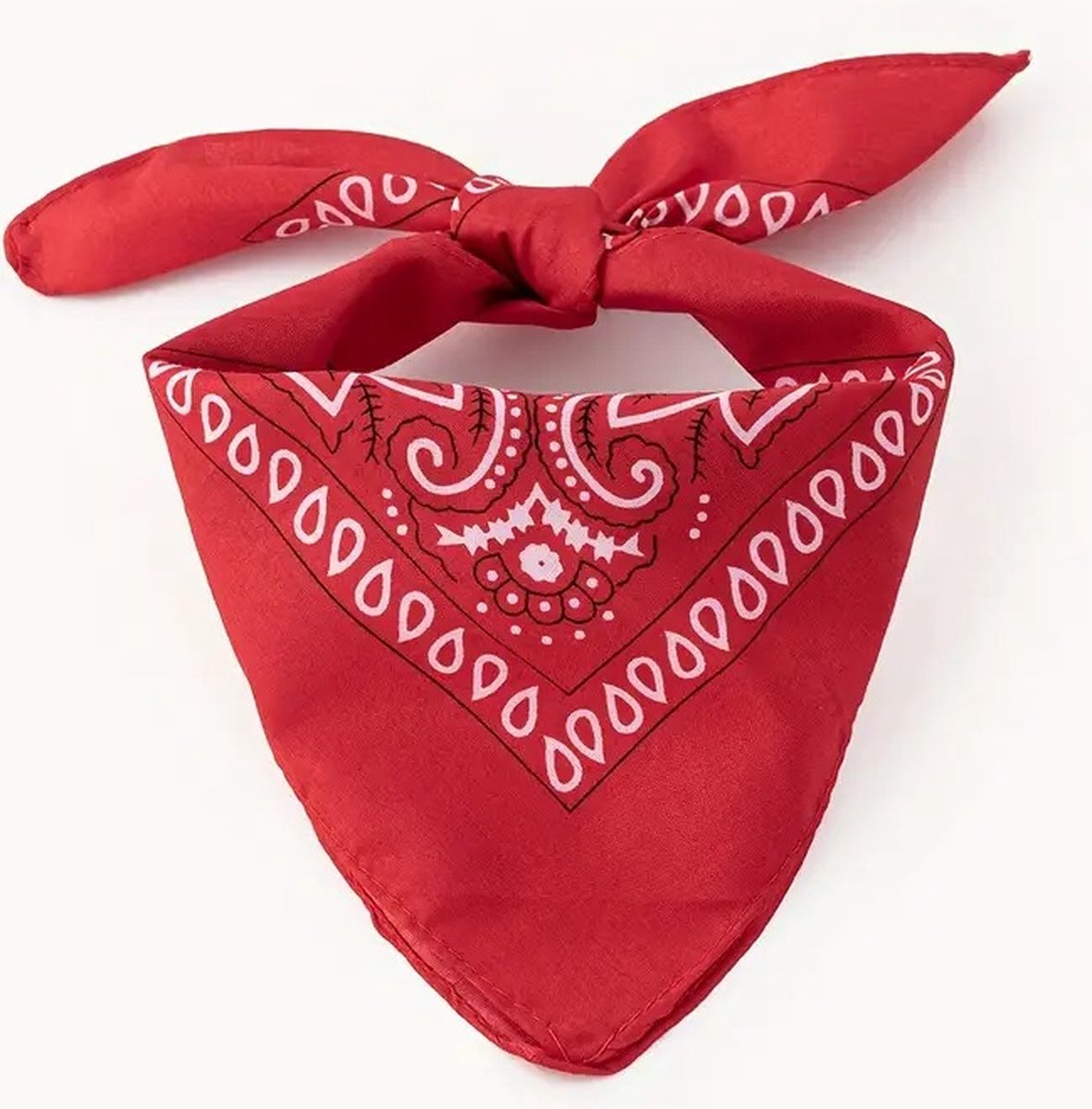 Bandana | Unisex | Farmer's Handkerchief | Headband | Red — image 2