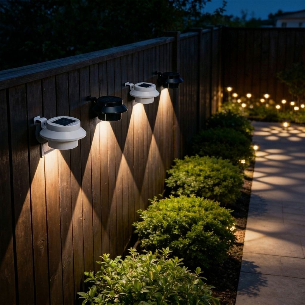 Solar Powered Smart Wall Light with Auto Dusk-to-Dawn Sensor, IP65 Waterproof Fence & Garden Accent Lighting, Available in 3000K Warm White or 6000K Cool