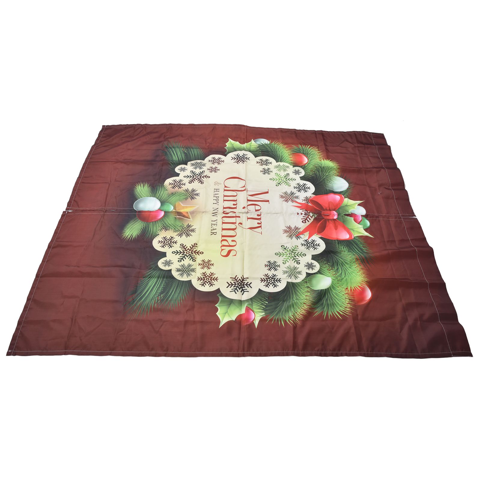 Christmas Curtain Polyester Fiber 3D Digital Printing Merry Christmas Custome Curtain for Outdoor Porch Balcony170x200cm Christmas 8 โ image 6
