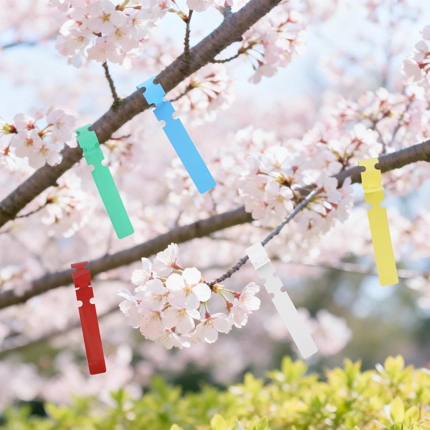 500 Pcs White Plastic Plant Tree Tags Nursery Garden Lables 2x20cm Wrap Around Hanging Tags Nursery Garden Stakes Large Writing Surface — image 5