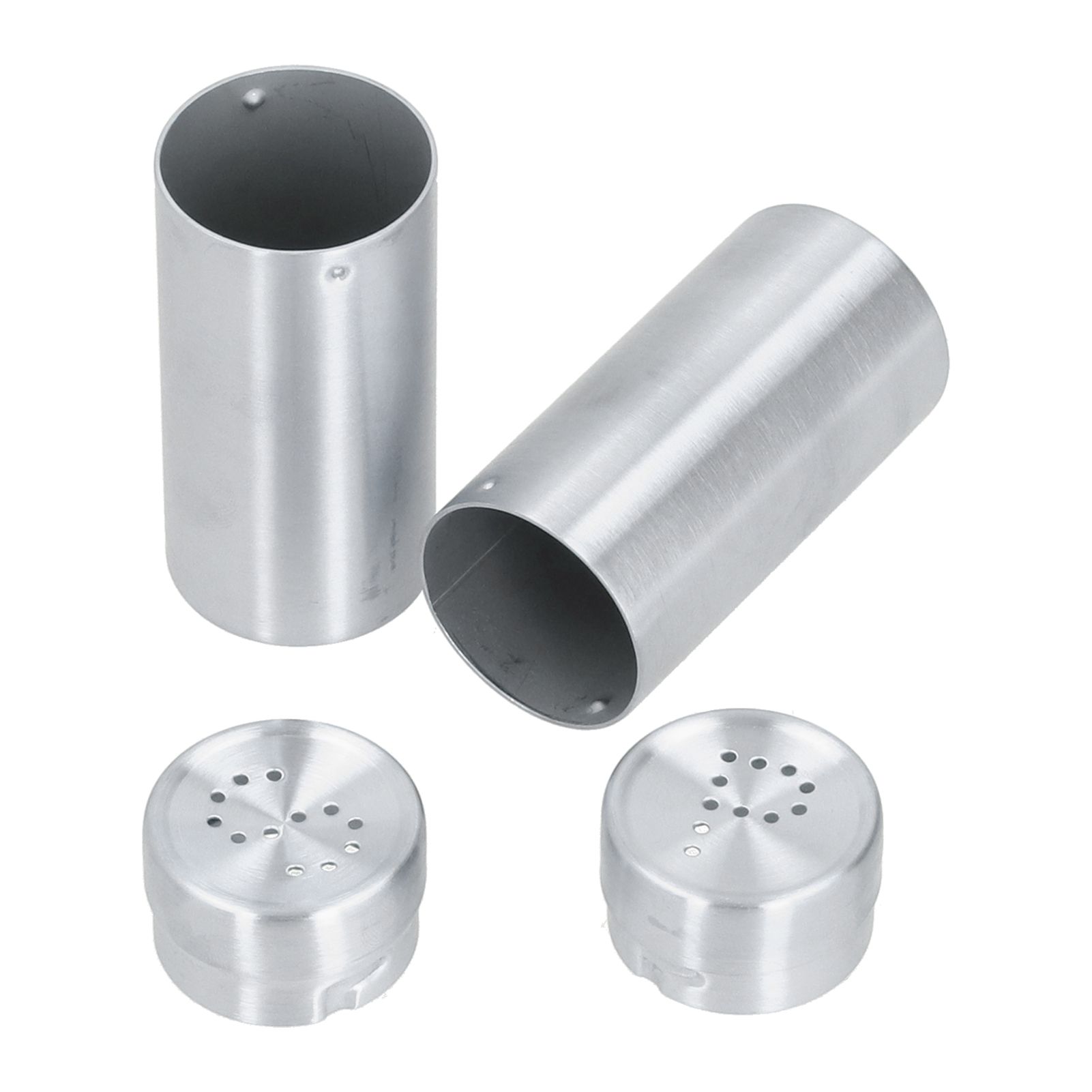 2pcs Spice Jar Stainless Steel Seasoning Bottle Salt and Pepper Shaker Kitchen ToolStainless Steel Color — image 5
