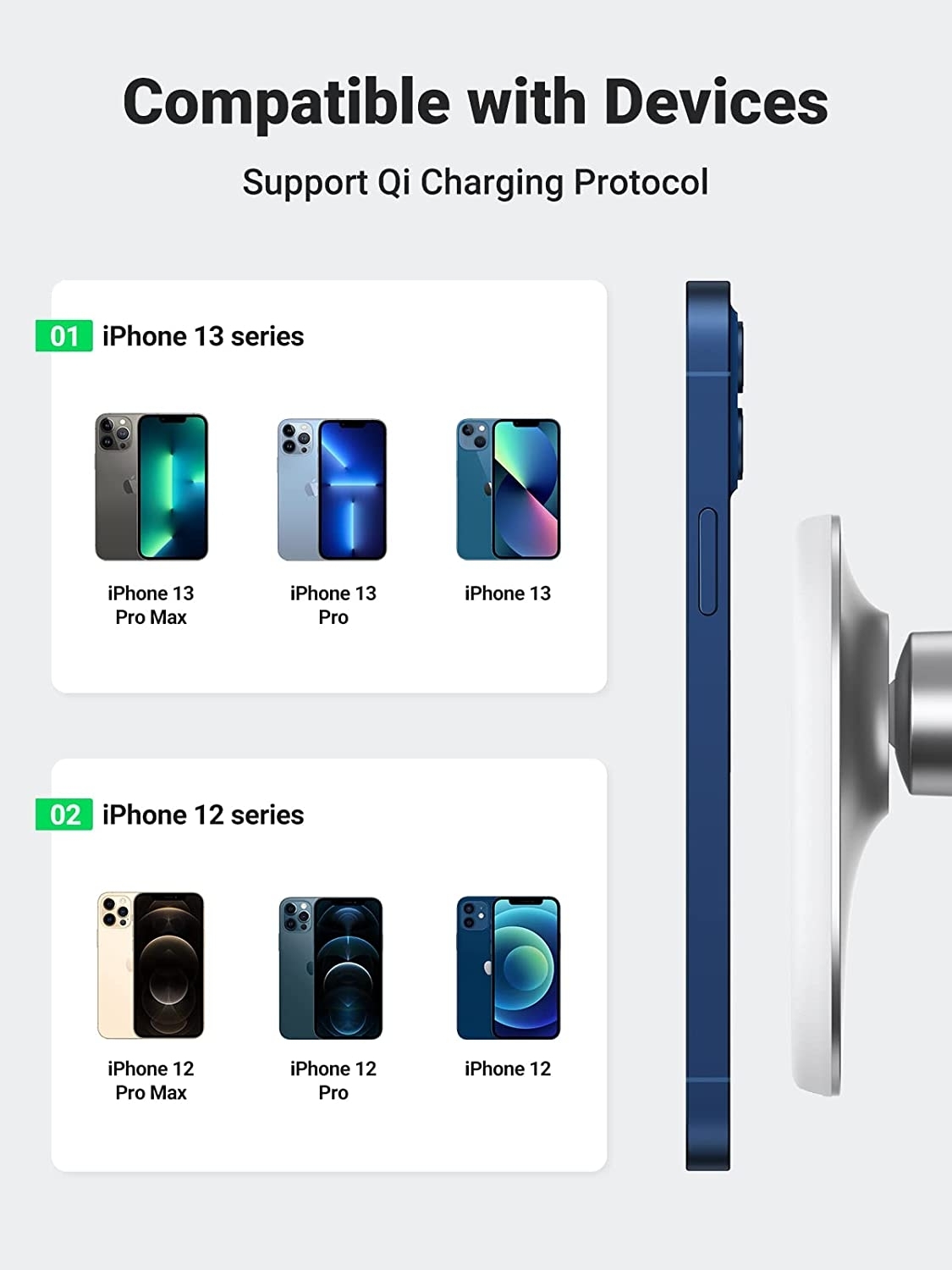 UGREEN 40117 Magnetic Wireless Car Charger โ image 5