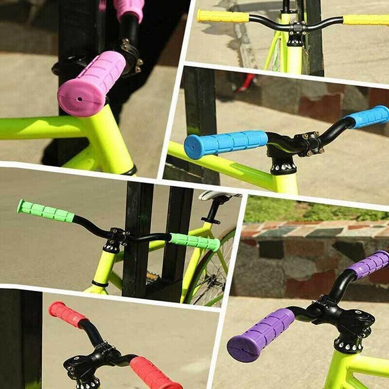 Rubber Grips For Bmx Mtb Cycle Road Mountain Bike Scooter Bicycle Handle Bar - White — image 6