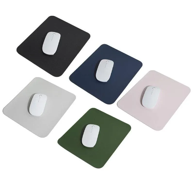 Pu Leather Gaming Mouse Pad Desk Mat Anti-Slip Speed Mousepad 22 × 22Cm Waterproof - Pink — image 3