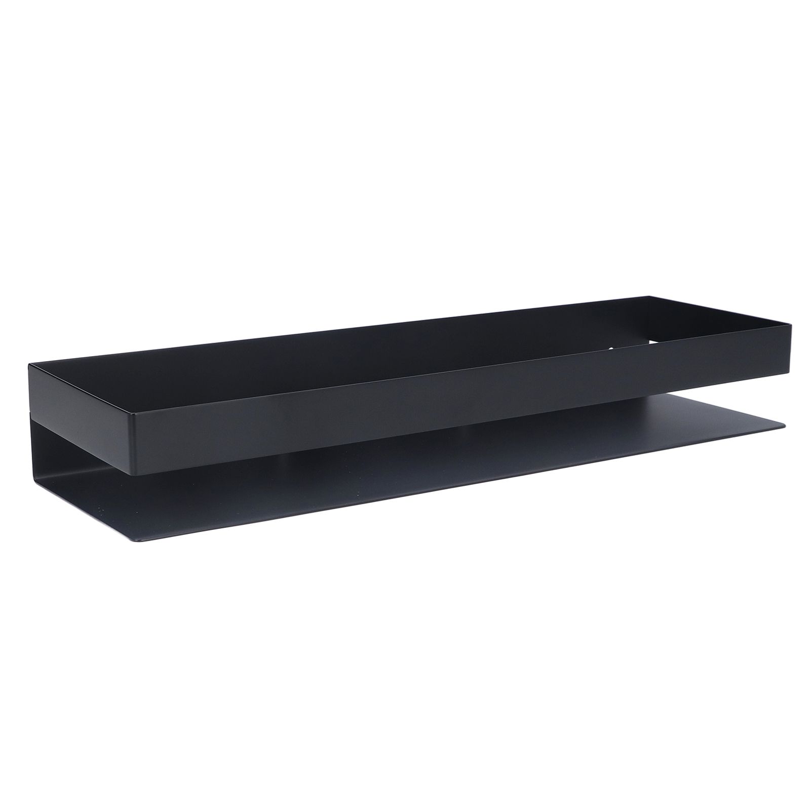 40cm Bathroom Wall Shelf Modern Simple Preservative Stainless Steel Waterproof Shelf for Kitchen Bedroom Matte Black โ image 5