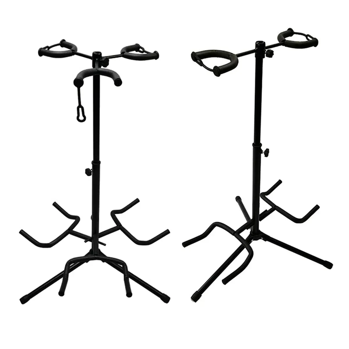 2/3Head Guitar Stand with Height Adjustment Foldable Holder Guitar Stand Bass - Dual-vertical type — image 3
