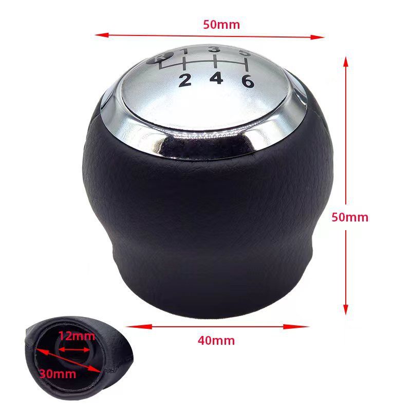 Car Gear Shift Lever Knob Stick Head,for 6 Speed Shifter Lever Handle Stick Gaiter Boot Case Gear Shift Knob Replacement Parts