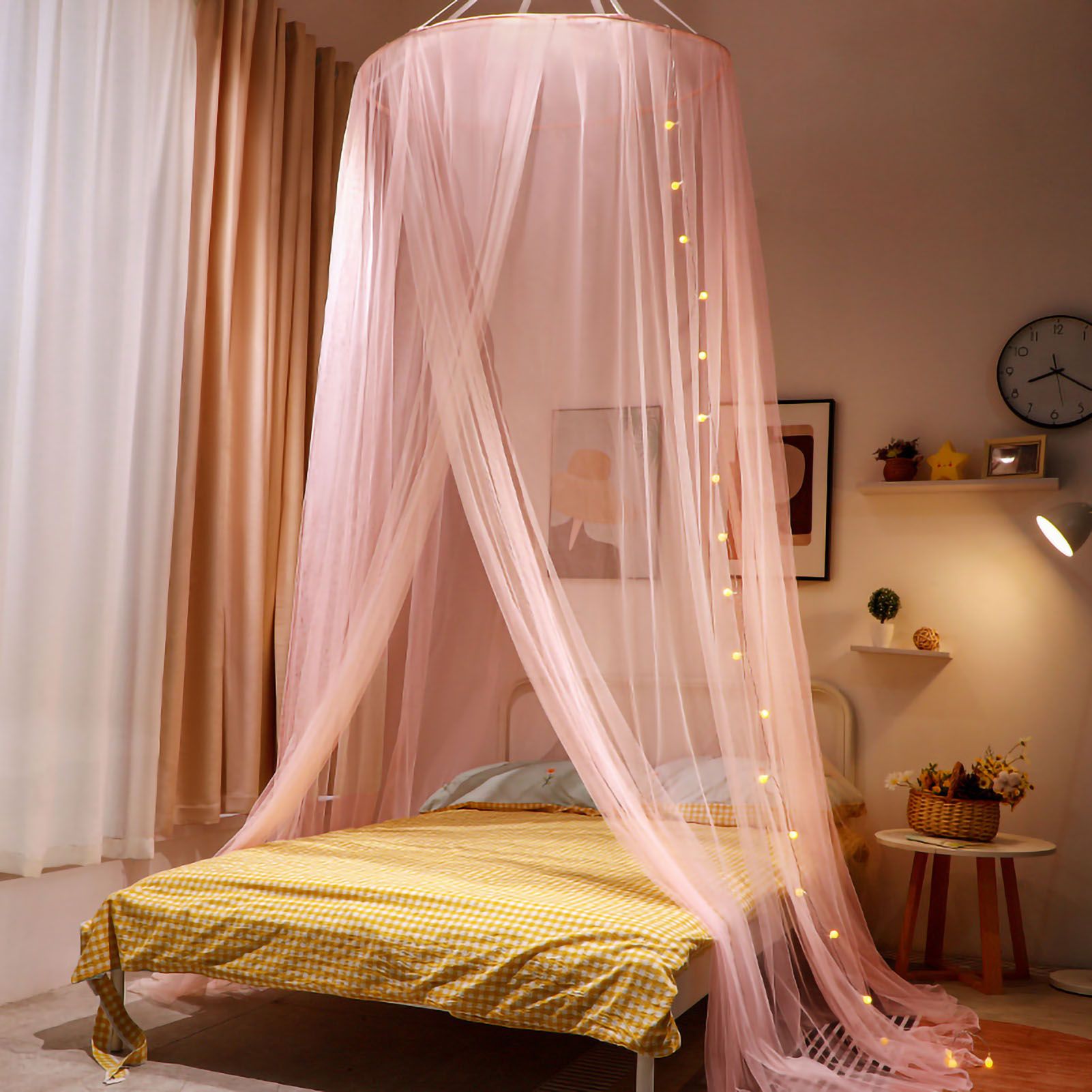 Mosquito Repelling Net Hanging Princess Canopy Insect Protection Room Decoration Hideaway Tent for Bed Kids Type 4
