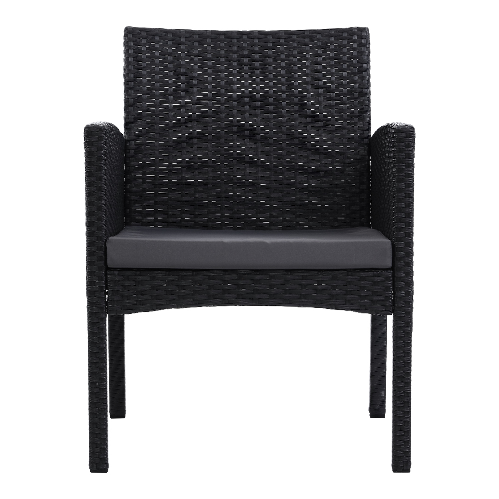 Gardeon 2PC Outdoor Dining Chairs Patio Furniture Rattan Lounge Chair XL Ezra โ image 3