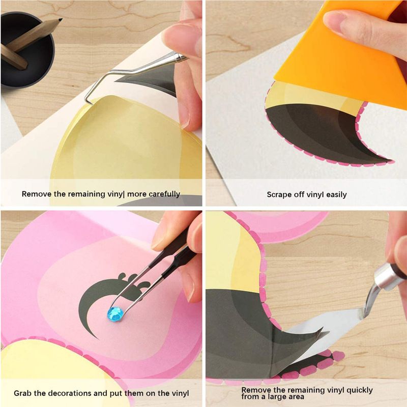 Tools for Vinyl 18Pcs Craft Weeding Tools Kits Weeding Tool Set Scrapbooking Tools DIY Art Tools Precise Vinyl Weeding Tool Kit — image 4