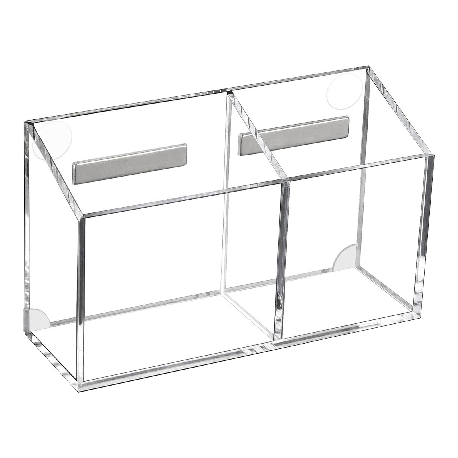 Magnetic Pen Holder, Heavy Duty 2 Slot Mesh Pencil & Marker Organizer for Desk, Extra Strong Magnets for Locker, Refrigerator, Dry Erase Board, Whiteboard